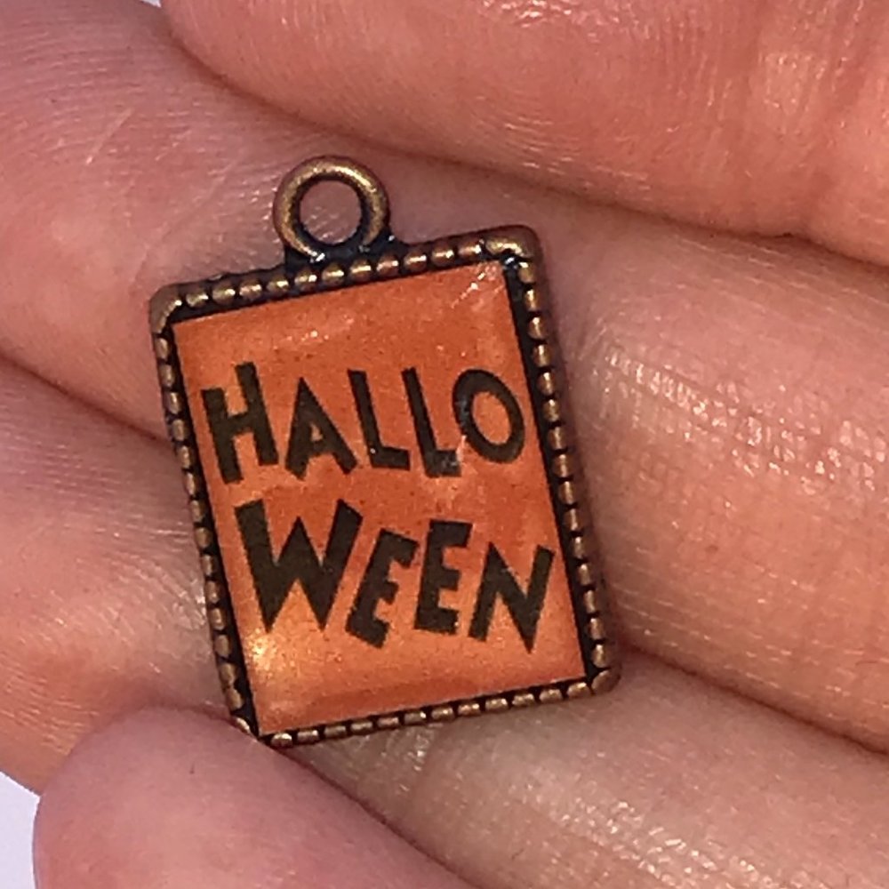 Cute Brass Halloween Charm